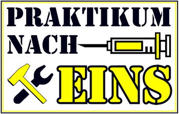 Logo "Praktikum nach Eins!"